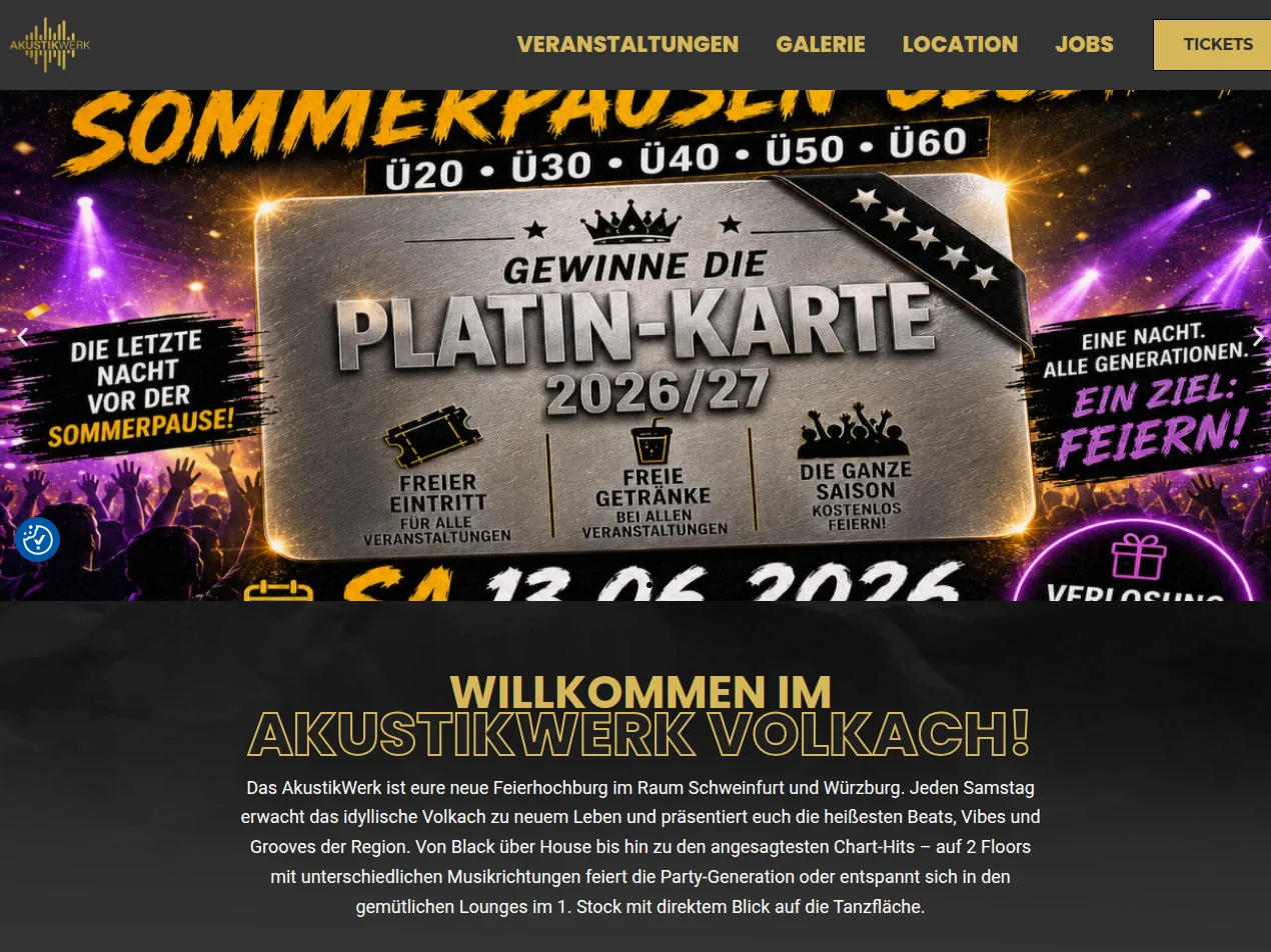 AkustikWerk Volkach — Website
